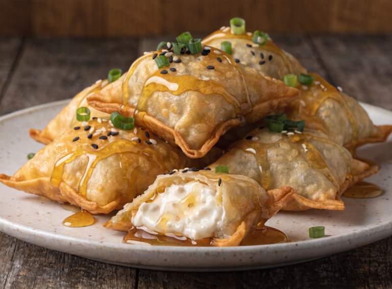 crispy_hot_honey_cream_cheese_wontons